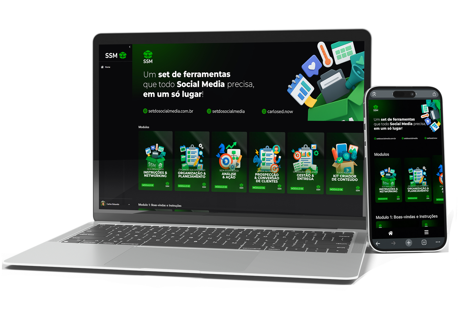 kit para social media